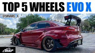 Top 5 Evo X Wheels [upl. by Wilkie]