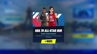 Fortnite  NBA 75 AllStar Hub Challenges [upl. by Yatnahs]