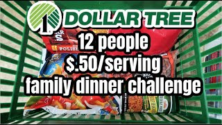 6 LARGE FAMILY DINNER FROM DOLLAR TREE  COOK WITH ME ON A BUDGET [upl. by Ssepmet]