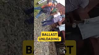 BALLASTUNLOADING  INDIAN RAILWAY shorts [upl. by Ahsataj68]