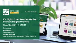 Webinar ICC Digital Codes Premium Insights [upl. by Inej670]