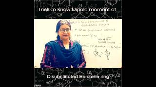 Trick to know Dipole moment of disubstituted Benzene ring organicchemistry trending trickshots [upl. by Emmanuel]