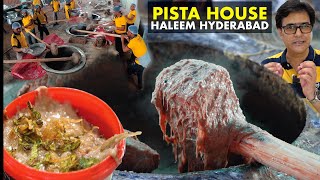 World famous Hyderabadi Haleem  Pista House Haleem Making  Best Haleem in Hyderabad [upl. by Ion]