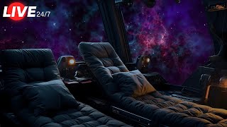 🔴 Spaceship Ambience  Starsip Sleeping Quarters  White Noise Deep Sleep [upl. by Ahsenhoj]