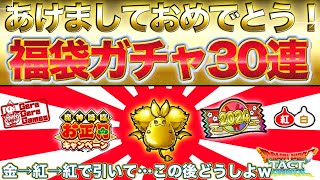 【ドラクエタクト】2024運試し！紅白ガチャ30連【金→紅→紅】【生放送切り抜き】 [upl. by Eicart]