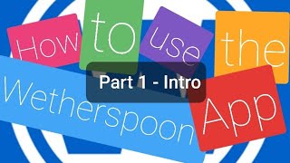 Wetherspoon App  Part 1 [upl. by Fanestil]