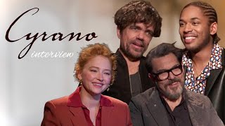 CYRANO Interview  Peter Dinklage Haley Bennett Kelvin Harrison Jr amp Director Joe Wright [upl. by Eltsirc]