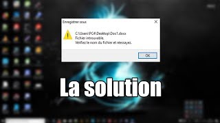 quotFichier introuvable Vérifiez le nom du fichier et réessayerquot La solution [upl. by Nwaf]