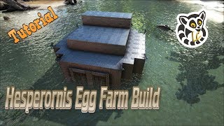 Ark Survival Evolved  Hesperornis Egg Farm Build [upl. by Aleris]