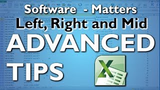 Advanced Left Right and Mid techniques in Excel  Extracting names and postcodes [upl. by Aleedis]