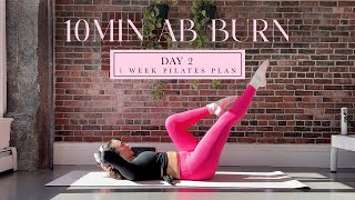 10MIN Hourglass Ab amp Waist Pilates  DAY 2  1 Week Pilates Challenge  madeleineabeid [upl. by Groot]