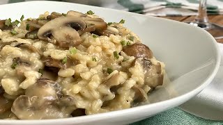 Receta de RISOTTO CON SETAS Y PARMESANO I Recetas Italianas 😋😋 [upl. by Keelia]