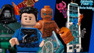 Lego Marvel Fantastic Four Baxter Building Modular Moc [upl. by Abbi718]