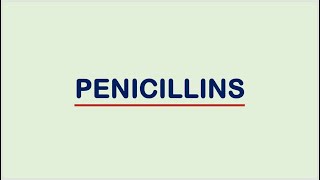 PENICILLINS [upl. by Macri]