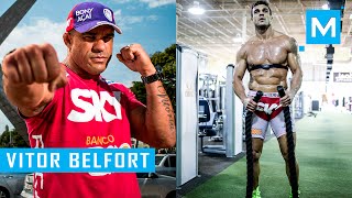 Vitor Belfort Conditioning Training amp Pad Work  Muscle Madness [upl. by Castle]