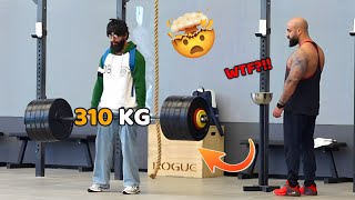 INSANE BEGINNER Shocked Strong Guy in Gym Prank😳 [upl. by Erehpotsirhc606]