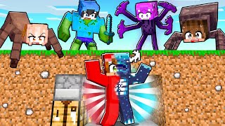 CORREDOR MUTANTE vs 5 CAZADORES en Minecraft [upl. by Calia685]