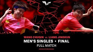 FULL MATCH  WANG Chuqin vs LIANG Jingkun  MS F  SingaporeSmash 2024 [upl. by Eittam]