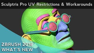 010 ZBrush 2018 Sculptris Pro UV Restrictions And Workarounds [upl. by Togram]