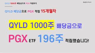 QYLD 1000주 배당금 재투자 수익률이 20를 넘었습니다 [upl. by Sucam]