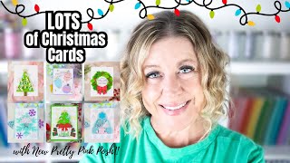 LOTS of Christmas Cards with NEW Pretty Pink Posh [upl. by Athey]