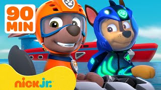 PAW Patrols Daring Water Rescues w Zuma amp Chase 🏄‍♂️ 90 Minutes  Nick Jr [upl. by Emmie]