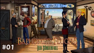 Baphomets Fluch 5 – Der Sündenfall  01 GermanDeutsch Gameplay [upl. by Noid321]