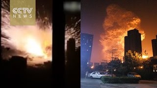 ‘RUN’ The latest full footage of Tianjin’s huge deadly blast [upl. by Tehc]