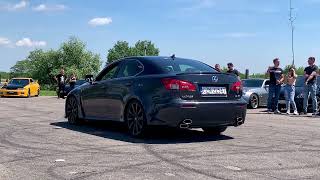 Lexus IS F XFORCE exhaust sound  revs [upl. by Dde]