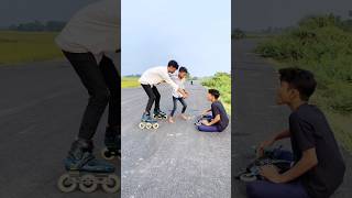 Inline skating stunts😱😁 inline skating viral video youtube shorts skating shorts [upl. by Morris]