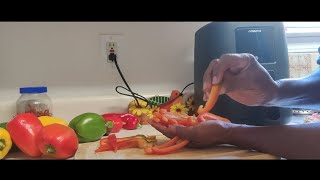 How to dehydrate peppers in Air Fryer [upl. by Anolla]