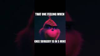 That one feeling when knee surgery is tomorrow lobotomy grinch fyp [upl. by Malkah]