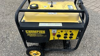 Champion 40003000 watt generator For Sale 350 4K [upl. by Marrin]