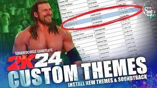 WWE 2K24 How to Install  Import Custom Theme Music Tutorial [upl. by Eneloj]