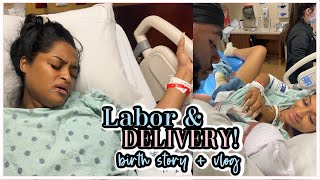 INDUCED LABOR and DELIVERY VLOG amp BIRTH STORY unexpected early RAW  REAL emergency delivery [upl. by Grosmark]