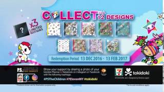 7Eleven Malaysia tokidoki Planner x Notebook collection [upl. by Kerin]