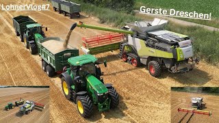 AgrarVideo7  Claas Lexion 7700 Terra Trac am Gerste dreschen  Kalle´s Lohnervlogs [upl. by Mian]