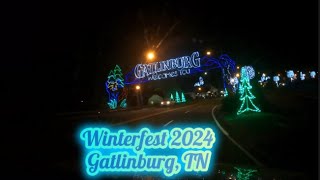 Drive through Winterfest in Gatlinburg Tennessee 2024 Christmas lights with music gatlinburg [upl. by Thorny384]