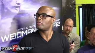 Anderson Silva quotWeidman punch luckyquot will not change for rematch [upl. by Brear]