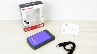 Transcend StoreJet 25H3 3TB  unboxing [upl. by Notnats544]