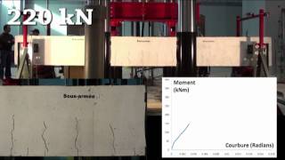 Rupture en flexion dune poutre sousarmée [upl. by Ardrey]