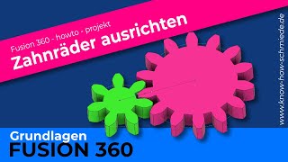 Fusion 360 Tutorial Zahnräder ausrichten und Achsabstand einstellen fusion360 FusionZahnräder [upl. by Oivalf797]