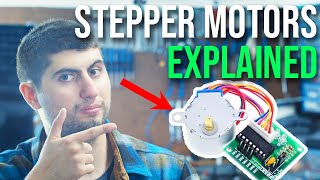 STEPPER MOTORS EXPLAINED how to control them with arduino uno [upl. by Ebarta]