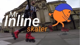 Mr Inline Skater  110mm Triskates freeride  rollerblading [upl. by Boris]