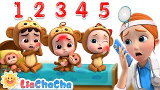 5 Little Monkeys Jumping on the Bed Classic Version  Kids Songs amp Nursery Rhymes  LiaChaCha [upl. by Esilehs]