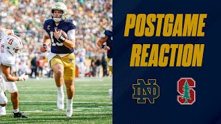 Notre Dame football vs Stanford Cardinal postgame reaction show  Fighting Irish win BIG [upl. by Suivatal818]