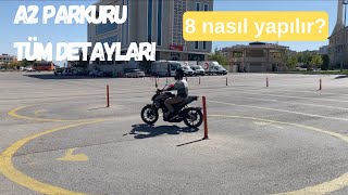 A2 EHLİYET SINAVI A2 DİREKSİYON SINAV PARKURU [upl. by Watkins]