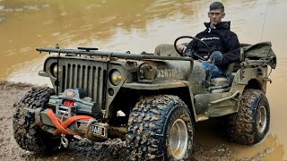 RC Crawling in the thick mud at EAST scale trail [upl. by Ellehcrad90]