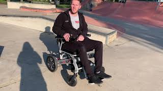 How to use the LITHTECH SMART CHAIR X in a skate park [upl. by Eniamraj714]