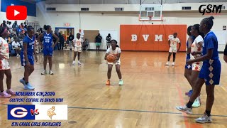 Gulfport Central 01 vs Bayou View 10  8th Grade Girls Highlights [upl. by Evelinn]